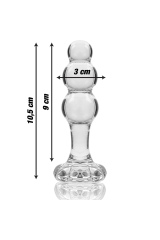 NEBULA SERIES BY IBIZA - MODELLO 1 TAPPO VETRO BOROSILICATO TRASPARENTE 10.5 CM -O- 3 CM