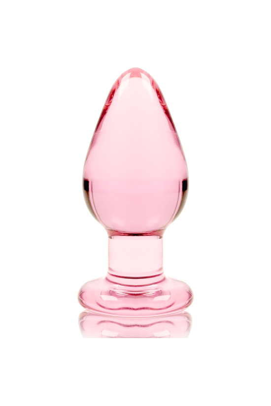 NEBULA SERIES BY IBIZA - MODELLO 3 PLUG ANALE VETRO BOROSILICATO ROSA 11 CM -O- 5 CM