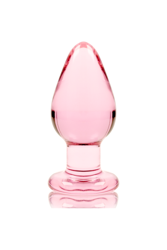 NEBULA SERIES BY IBIZA - MODELLO 3 PLUG ANALE VETRO BOROSILICATO ROSA 11 CM -O- 5 CM