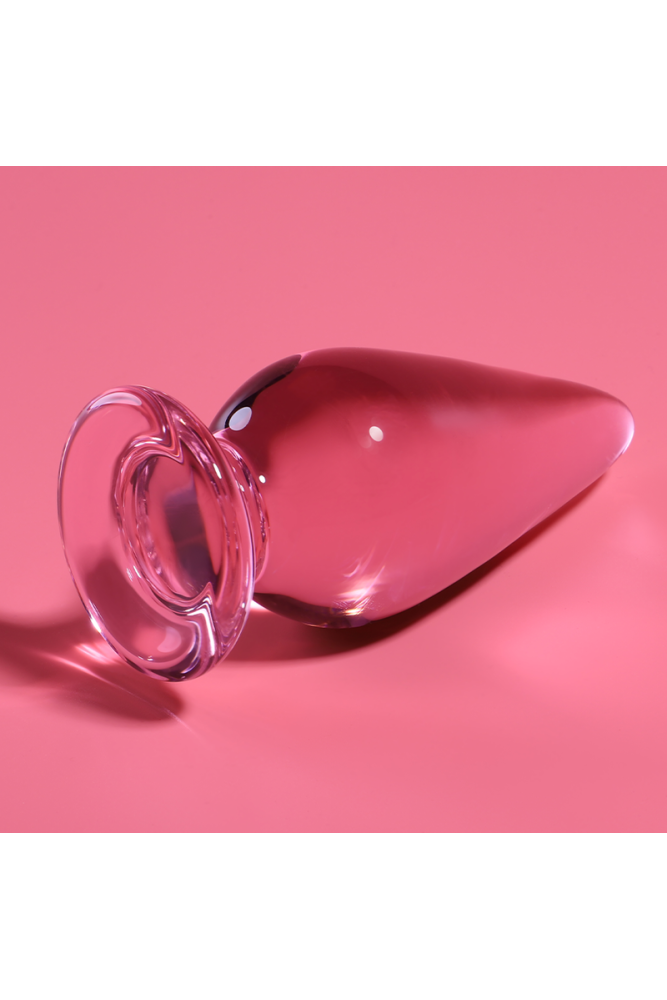 NEBULA SERIES BY IBIZA - MODELLO 4 PLUG ANALE VETRO BOROSILICATO ROSA 11 CM -O- 5 CM