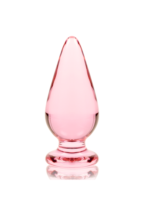 NEBULA SERIES BY IBIZA - MODELLO 4 PLUG ANALE VETRO BOROSILICATO ROSA 11 CM -O- 5 CM