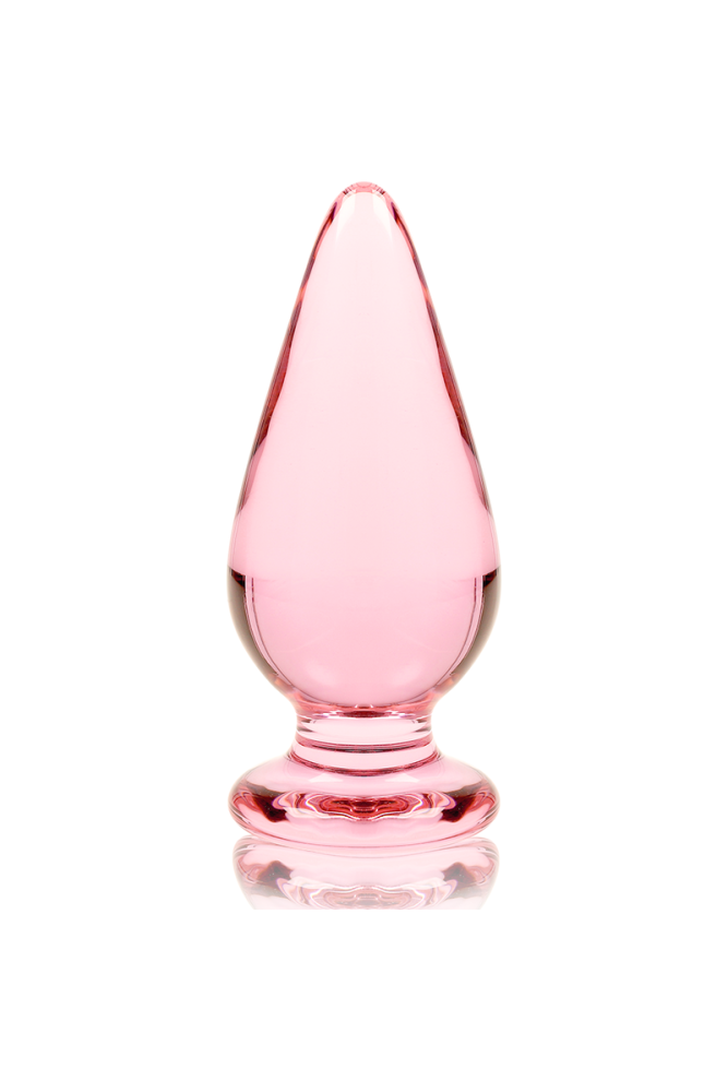 NEBULA SERIES BY IBIZA - MODELLO 4 PLUG ANALE VETRO BOROSILICATO ROSA 11 CM -O- 5 CM