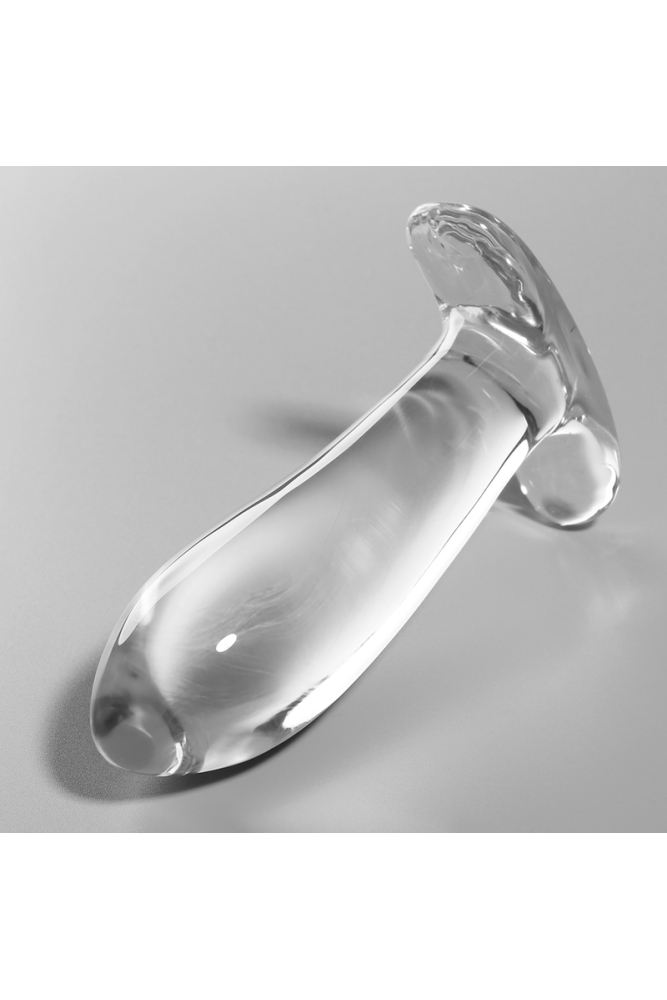 NEBULA SERIES BY IBIZA - MODELLO 5 PLUG ANALE VETRO BOROSILICATO TRASPARENTE 12.5 CM -O- 3.5 CM