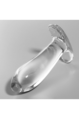 NEBULA SERIES BY IBIZA - MODELLO 5 PLUG ANALE VETRO BOROSILICATO TRASPARENTE 12.5 CM -O- 3.5 CM