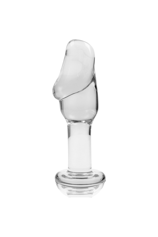 NEBULA SERIES BY IBIZA - MODELLO 6 PLUG ANALE VETRO BOROSILICATO TRASPARENTE 12.5 CM -O- 4 CM