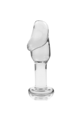 NEBULA SERIES BY IBIZA - MODELLO 6 PLUG ANALE VETRO BOROSILICATO TRASPARENTE 12.5 CM -O- 4 CM