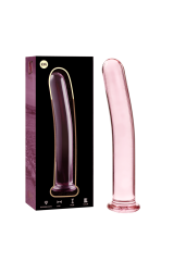 NEBULA SERIES BY IBIZA - MODELLO 8 DILDO IN VETRO BOROSILICATO ROSA 14.5 CM -O- 2 CM