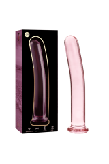 NEBULA SERIES BY IBIZA - MODELLO 9 DILDO IN VETRO BOROSILICATO ROSA 15.5 CM -O- 2.5 CM