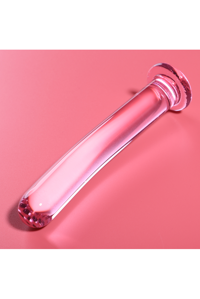 NEBULA SERIES BY IBIZA - MODELLO 9 DILDO IN VETRO BOROSILICATO ROSA 15.5 CM -O- 2.5 CM