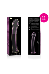 NEBULA SERIES BY IBIZA - MODELLO 11 DILDO IN VETRO BOROSILICATO ROSA 16 CM -O- 3 CM