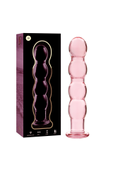 NEBULA SERIES BY IBIZA - MODELLO 10 DILDO IN VETRO BOROSILICATO ROSA 16.5 CM -O- 3.5 CM