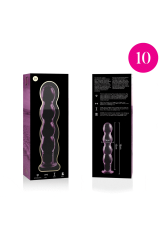 NEBULA SERIES BY IBIZA - MODELLO 10 DILDO IN VETRO BOROSILICATO ROSA 16.5 CM -O- 3.5 CM