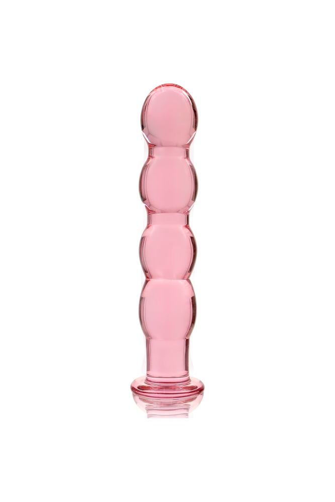 NEBULA SERIES BY IBIZA - MODELLO 10 DILDO IN VETRO BOROSILICATO ROSA 16.5 CM -O- 3.5 CM