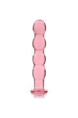 NEBULA SERIES BY IBIZA - MODELLO 10 DILDO IN VETRO BOROSILICATO ROSA 16.5 CM -O- 3.5 CM