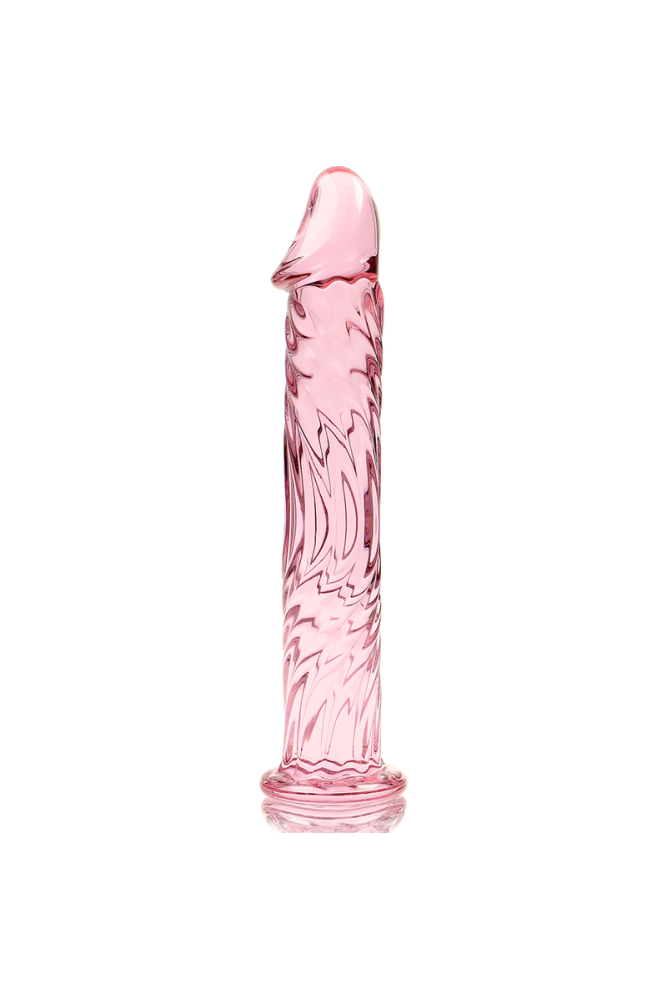 NEBULA SERIES BY IBIZA - MODELLO 12 DILDO IN VETRO BOROSILICATO ROSA 17 CM -O- 3.5 CM