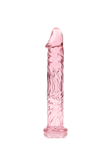 NEBULA SERIES BY IBIZA - MODELLO 12 DILDO IN VETRO BOROSILICATO ROSA 17 CM -O- 3.5 CM