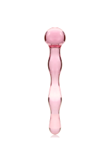 NEBULA SERIES BY IBIZA - MODELLO 13 DILDO IN VETRO BOROSILICATO ROSA 18 CM -O- 3.5 CM