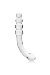 NEBULA SERIES BY IBIZA - MODELLO 14 DILDO IN VETRO BOROSILICATO TRASPARENTE 18.5 CM -O- 3 CM