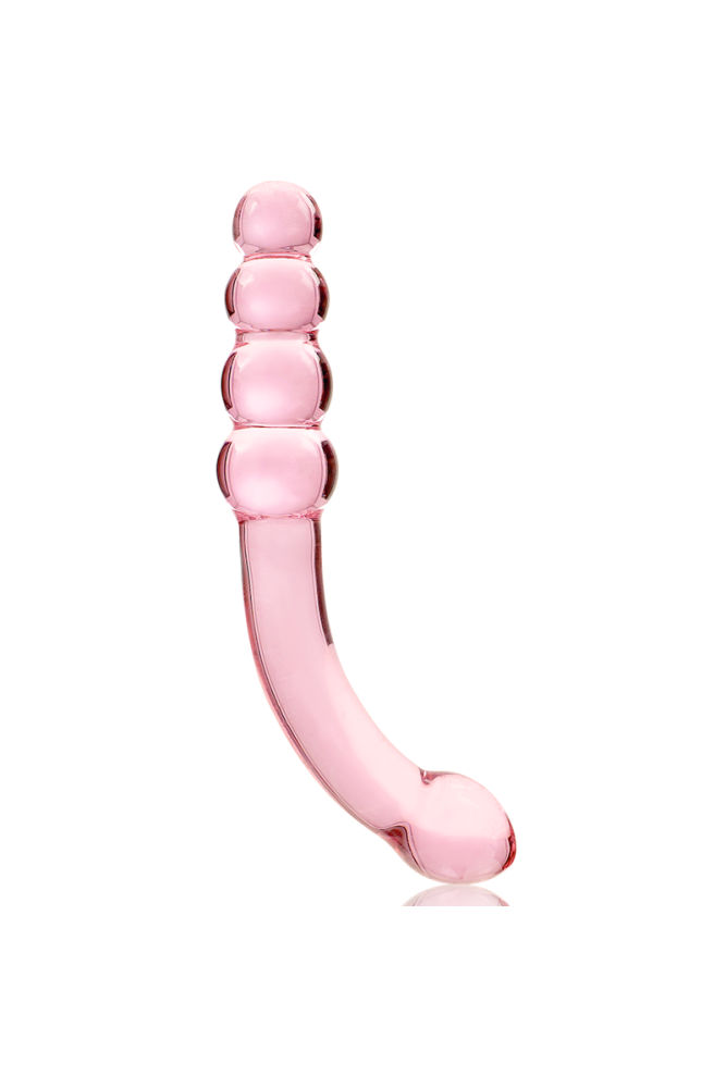 NEBULA SERIES BY IBIZA - MODELLO 14 DILDO IN VETRO BOROSILICATO ROSA 18.5 CM -O- 3 CM