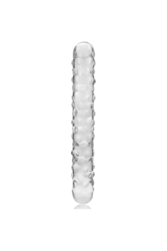NEBULA SERIES BY IBIZA - MODELLO 15 DILDO IN VETRO BOROSILICATO TRASPARENTE 18.5 CM -O- 3 CM