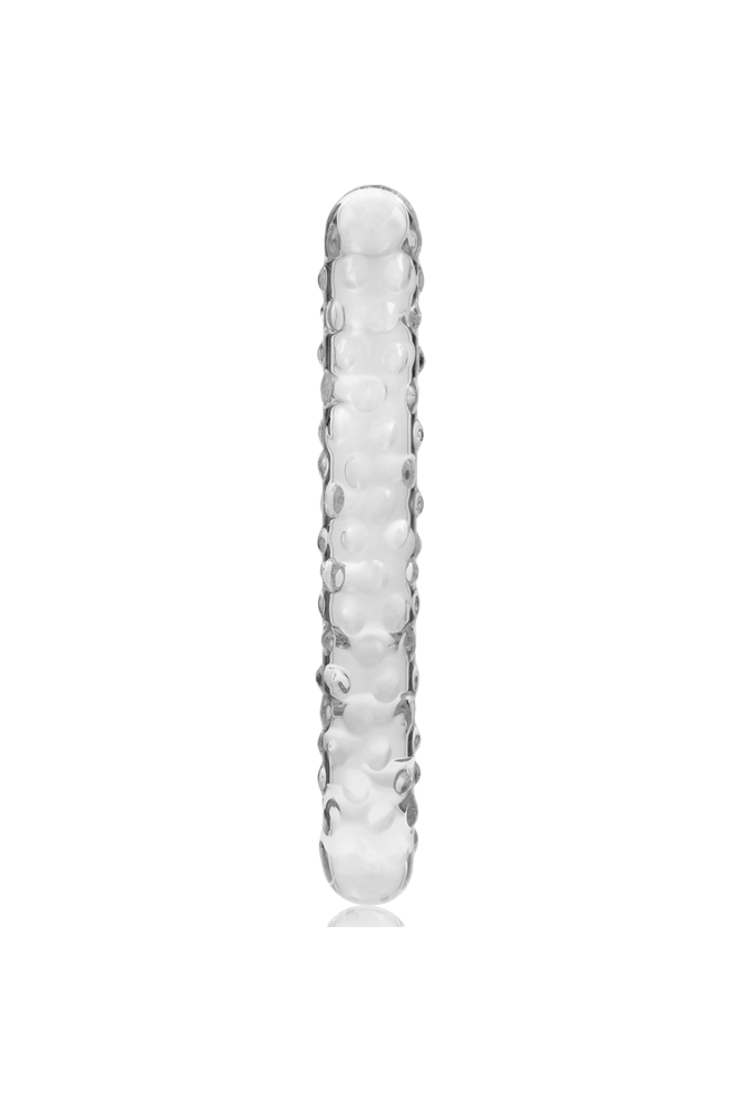 NEBULA SERIES BY IBIZA - MODELLO 15 DILDO IN VETRO BOROSILICATO TRASPARENTE 18.5 CM -O- 3 CM