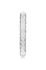 NEBULA SERIES BY IBIZA - MODELLO 15 DILDO IN VETRO BOROSILICATO TRASPARENTE 18.5 CM -O- 3 CM