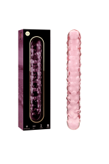 NEBULA SERIES BY IBIZA - MODELLO 15 DILDO IN VETRO BOROSILICATO ROSA 18.5 CM -O- 3 CM