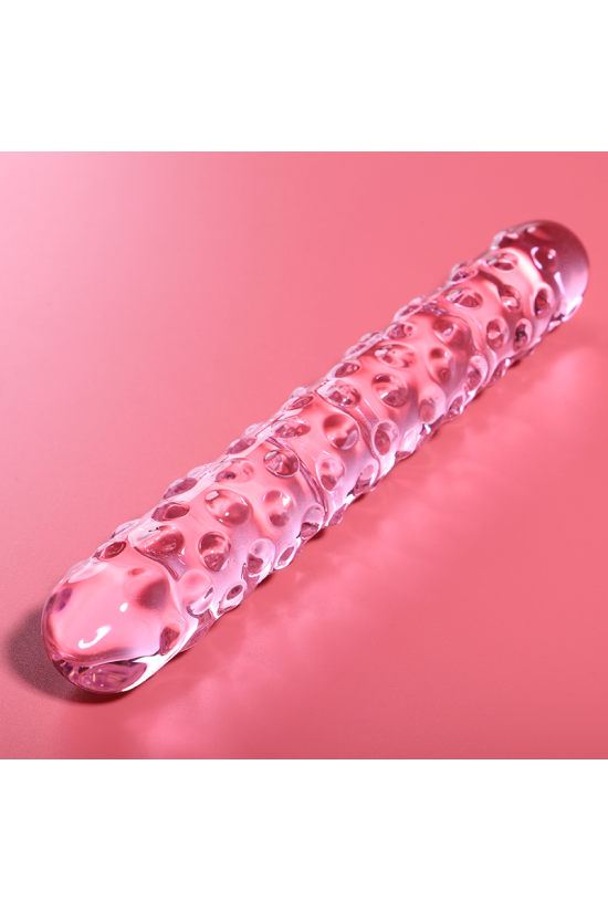 NEBULA SERIES BY IBIZA - MODELLO 15 DILDO IN VETRO BOROSILICATO ROSA 18.5 CM -O- 3 CM