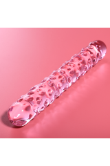 NEBULA SERIES BY IBIZA - MODELLO 15 DILDO IN VETRO BOROSILICATO ROSA 18.5 CM -O- 3 CM