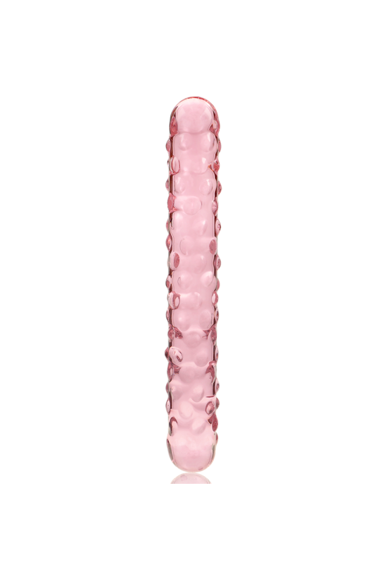 NEBULA SERIES BY IBIZA - MODELLO 15 DILDO IN VETRO BOROSILICATO ROSA 18.5 CM -O- 3 CM