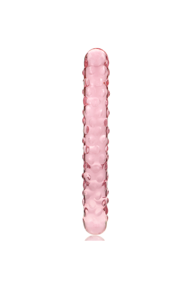 NEBULA SERIES BY IBIZA - MODELLO 15 DILDO IN VETRO BOROSILICATO ROSA 18.5 CM -O- 3 CM