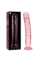 NEBULA SERIES BY IBIZA - MODELLO 16 DILDO IN VETRO BOROSILICATO ROSA 18.5 CM -O- 3 CM