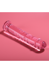 NEBULA SERIES BY IBIZA - MODELLO 16 DILDO IN VETRO BOROSILICATO ROSA 18.5 CM -O- 3 CM