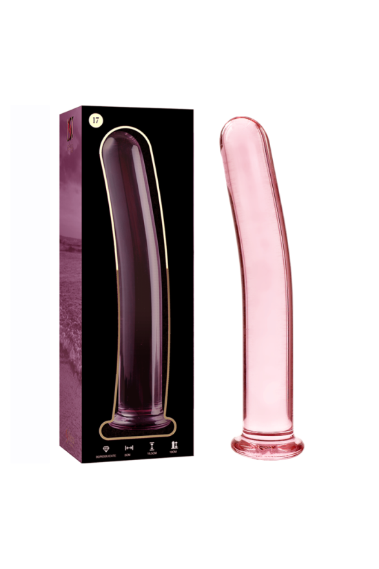 NEBULA SERIES BY IBIZA - MODELLO 17 DILDO IN VETRO BOROSILICATO ROSA 18.5 CM -O- 3 CM
