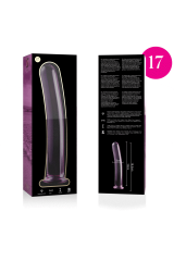 NEBULA SERIES BY IBIZA - MODELLO 17 DILDO IN VETRO BOROSILICATO ROSA 18.5 CM -O- 3 CM