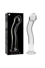 NEBULA SERIES BY IBIZA - MODELLO 18 DILDO IN VETRO BOROSILICATO TRASPARENTE 18.5 CM -O- 3.5 CM