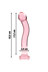 NEBULA SERIES BY IBIZA - MODELLO 18 DILDO IN VETRO BOROSILICATO ROSA 18.5 CM -O- 3.5 CM