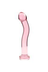 NEBULA SERIES BY IBIZA - MODELLO 18 DILDO IN VETRO BOROSILICATO ROSA 18.5 CM -O- 3.5 CM