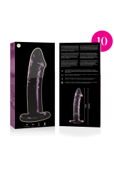NEBULA SERIES BY IBIZA - MODELLO 19 DILDO IN VETRO BOROSILICATO ROSA 18.5 CM -O- 4 CM