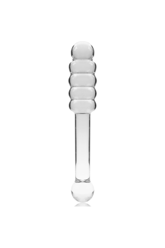 NEBULA SERIES BY IBIZA - MODELLO 20 DILDO IN VETRO BOROSILICATO TRASPARENTE 20.5 CM -O- 3 CM