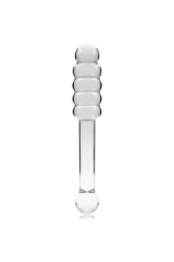 NEBULA SERIES BY IBIZA - MODELLO 20 DILDO IN VETRO BOROSILICATO TRASPARENTE 20.5 CM -O- 3 CM