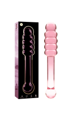 NEBULA SERIES BY IBIZA - MODELLO 20 DILDO IN VETRO BOROSILICATO ROSA 20.5 CM -O- 3 CM