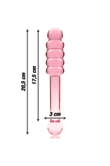NEBULA SERIES BY IBIZA - MODELLO 20 DILDO IN VETRO BOROSILICATO ROSA 20.5 CM -O- 3 CM