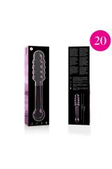 NEBULA SERIES BY IBIZA - MODELLO 20 DILDO IN VETRO BOROSILICATO ROSA 20.5 CM -O- 3 CM