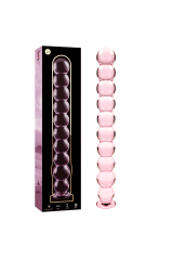 NEBULA SERIES BY IBIZA - MODELLO 22 DILDO IN VETRO BOROSILICATO ROSA 21.5 CM -O- 2.5 CM