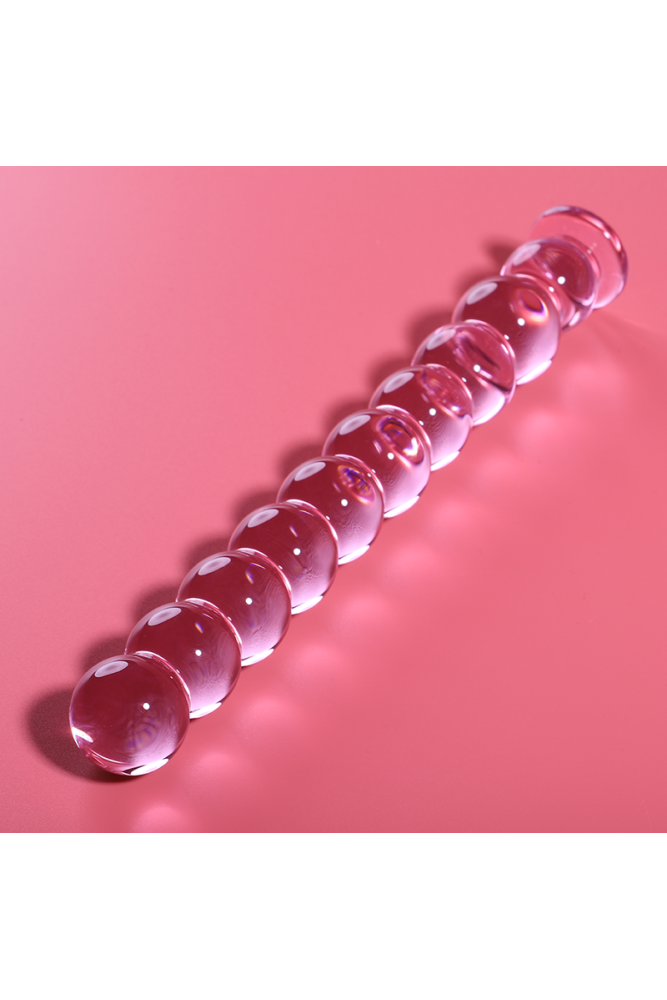 NEBULA SERIES BY IBIZA - MODELLO 22 DILDO IN VETRO BOROSILICATO ROSA 21.5 CM -O- 2.5 CM