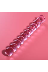 NEBULA SERIES BY IBIZA - MODELLO 22 DILDO IN VETRO BOROSILICATO ROSA 21.5 CM -O- 2.5 CM