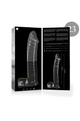 NEBULA SERIES BY IBIZA - MODELLO 23 DILDO IN VETRO BOROSILICATO TRASPARENTE 21.5 CM -O- 4 CM