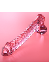 NEBULA SERIES BY IBIZA - MODELLO 23 DILDO IN VETRO BOROSILICATO ROSA 21.5 CM -O- 4 CM