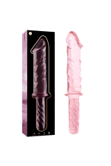 NEBULA SERIES BY IBIZA - MODELLO 24 DILDO IN VETRO BOROSILICATO ROSA 28.5 CM -O- 5 CM